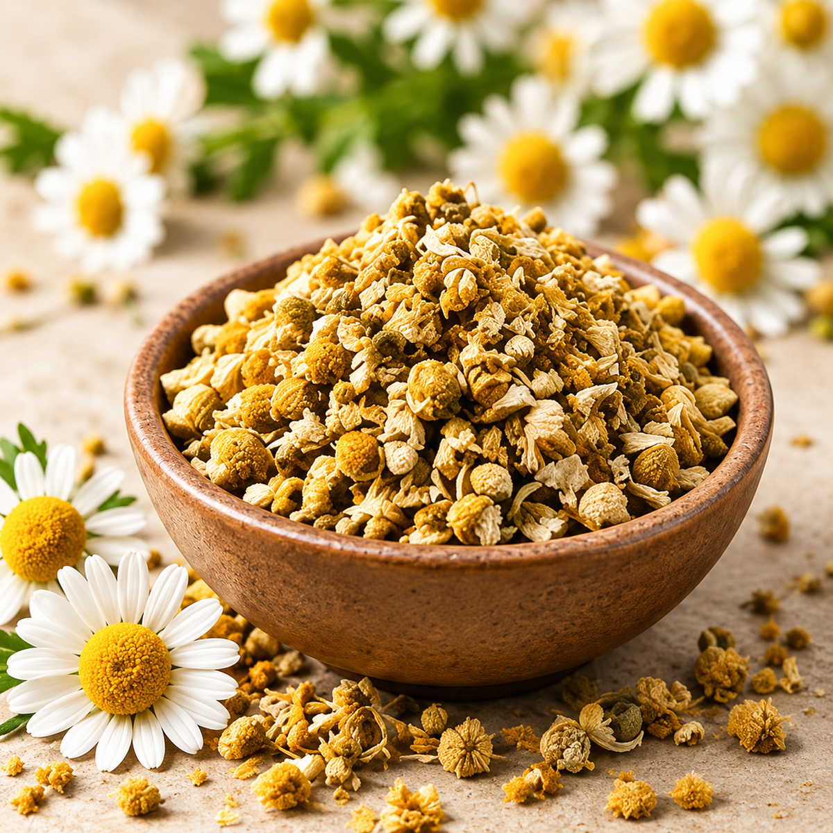 Chamomile Tea Bag Cut