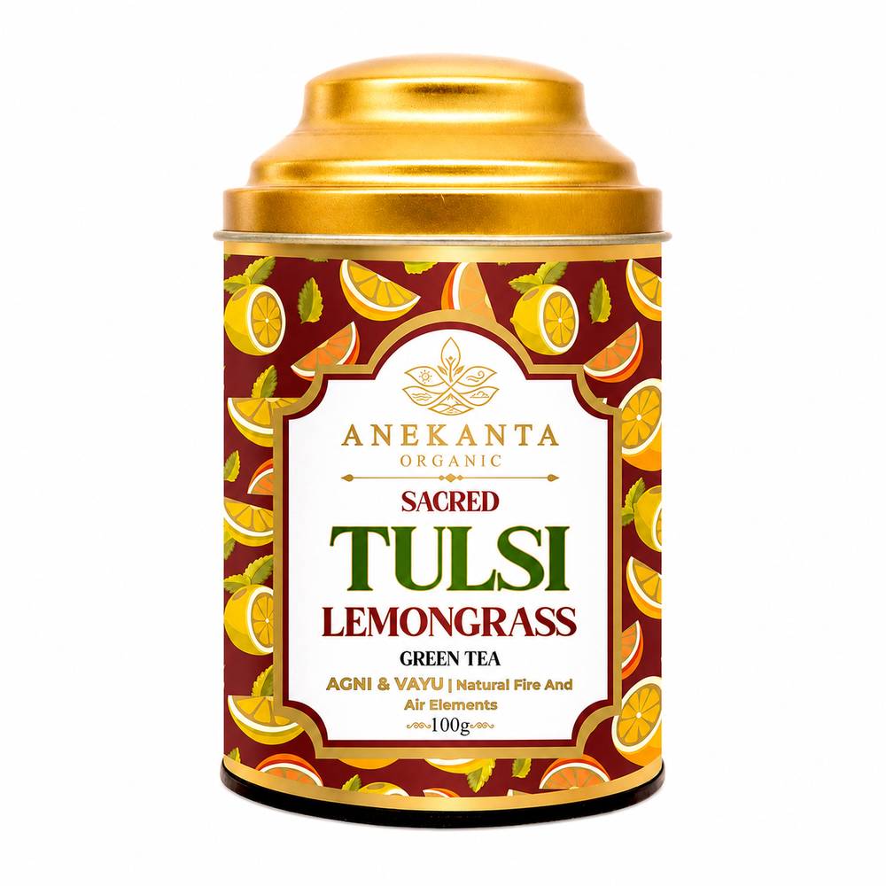 Tulsi, Lemongrass & Ginger Green Tea - AGNI & VAYU