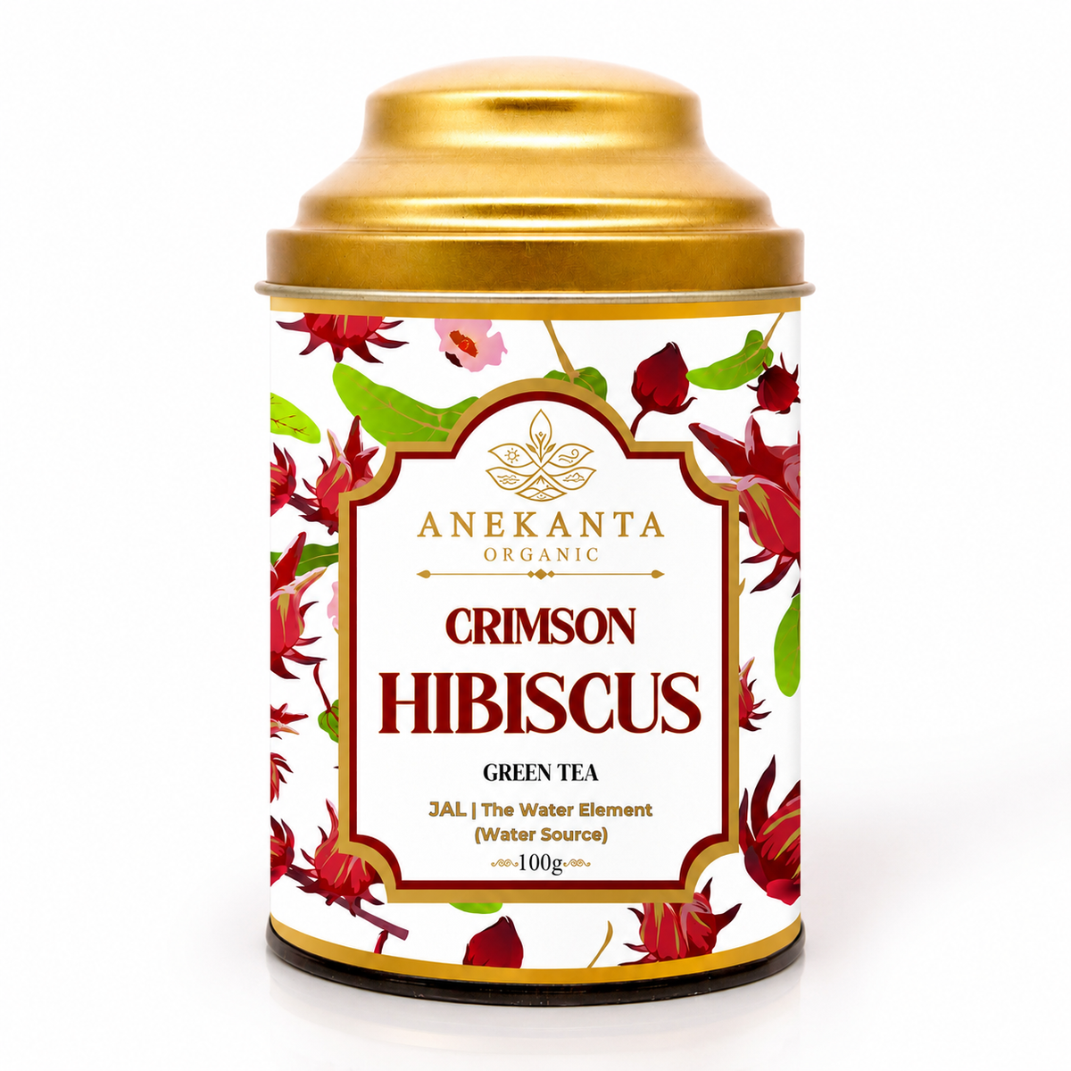 Hibiscus, Lemongrass & Cinnamon Green Tea - CRIMSON HIBISCUS