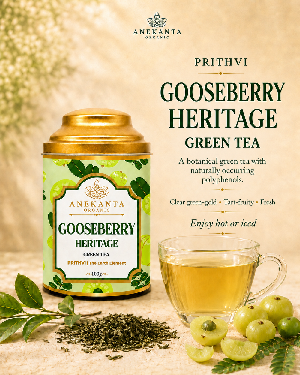 Amla (Indian Gooseberry) Green Tea - PRITHVI