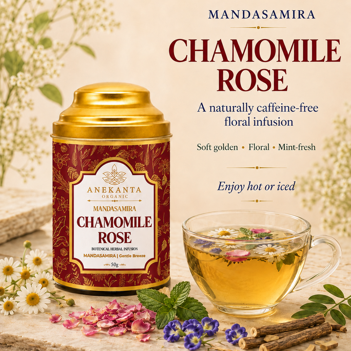 Chamomile, Rose & Spearmint Botanical Infusion - MANDASAMIRA
