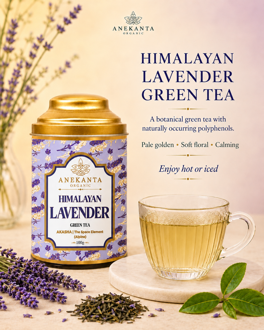 Lavender Flower Green Tea - HIMALAYAN LAVENDER