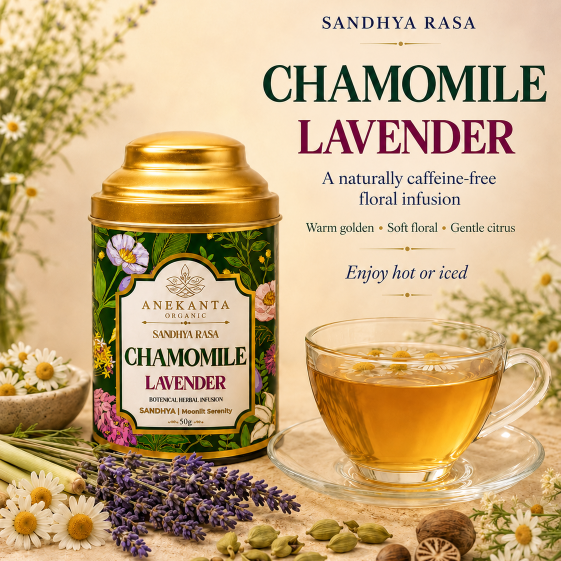 Chamomile & Lavender Botanical Infusion - SANDHYA RASA