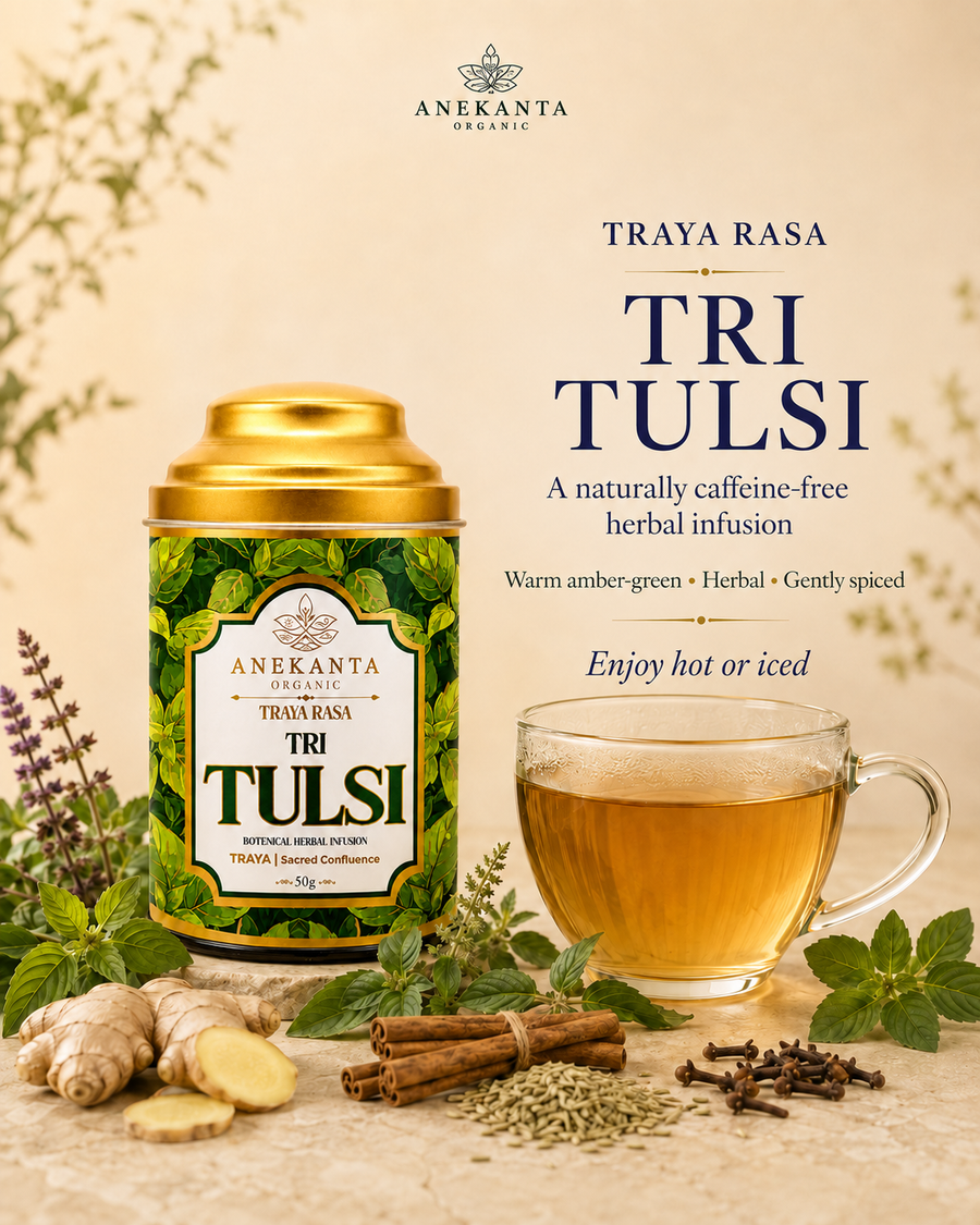 Three Tulsi Botanical Infusion - TRAYA RASA
