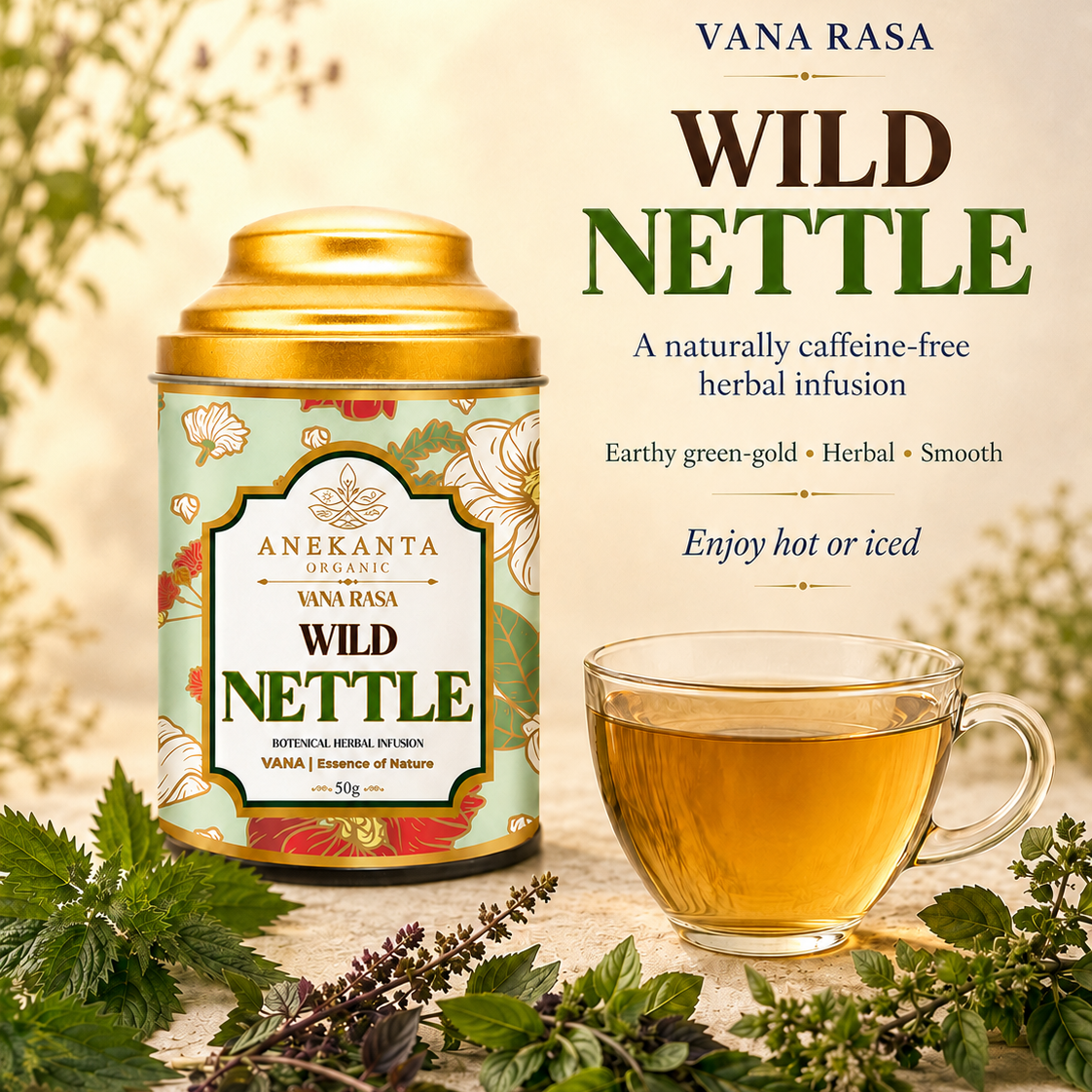 Nettle & Three Tulsi Botanical Infusion - VANA RASA