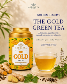 Turmeric, Ginger & Tulsi Green Tea - GOLDEN RESERVE