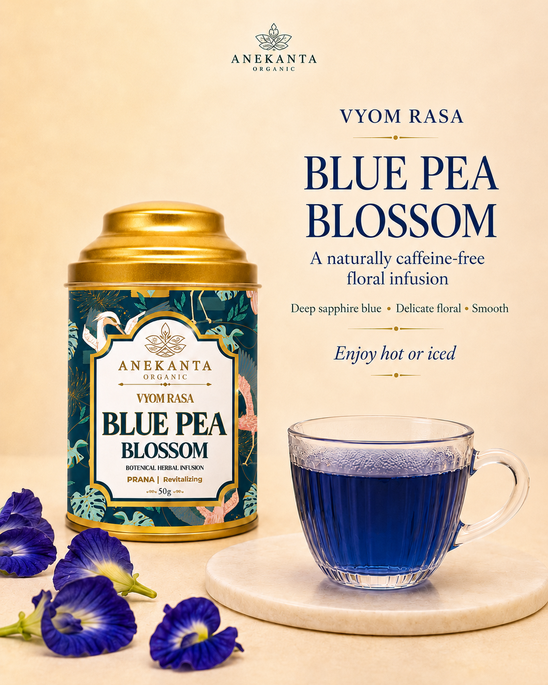 Pure Blue Pea Flower Infusion - VYOM RASA
