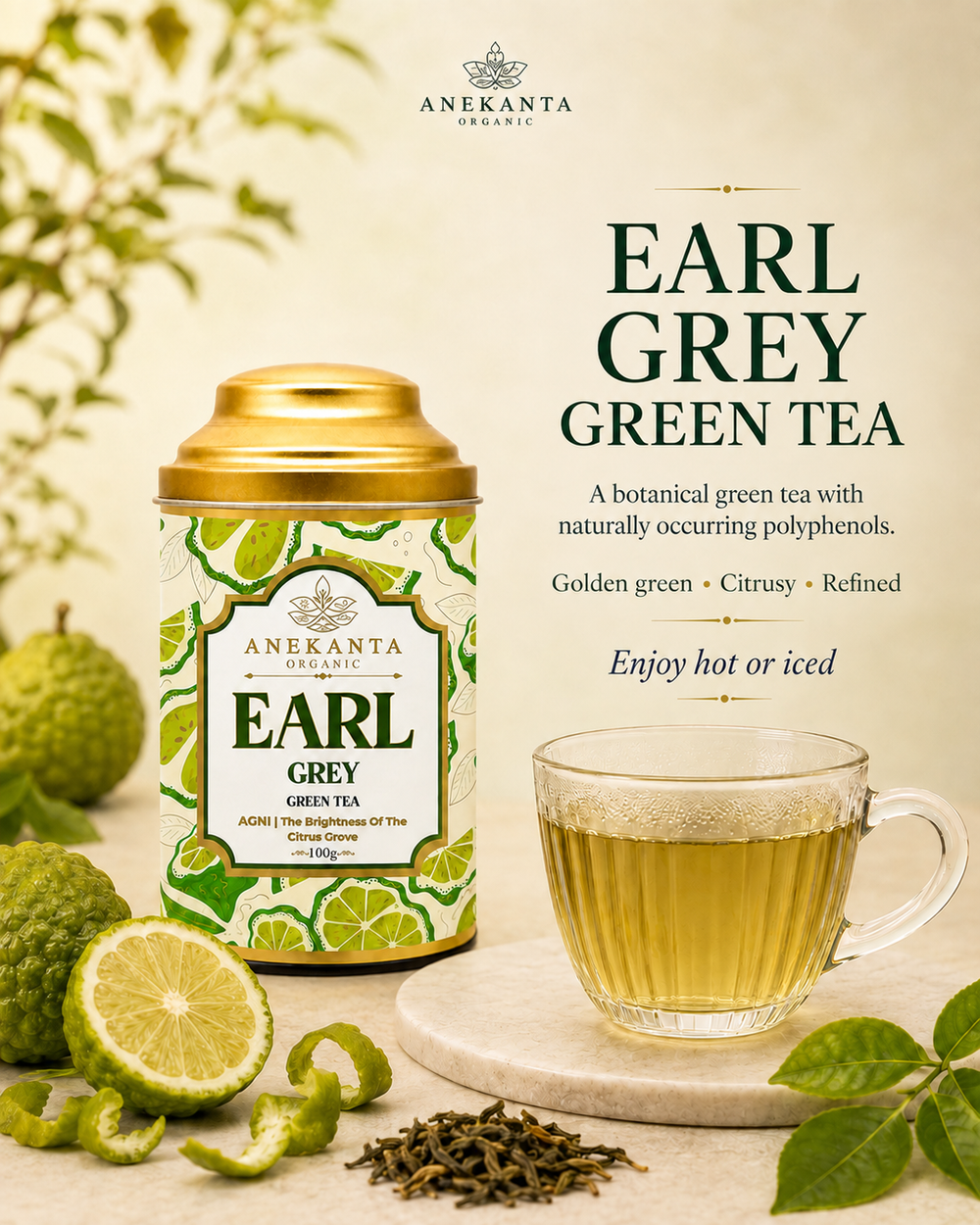 Earl Grey Bergamot Green Tea