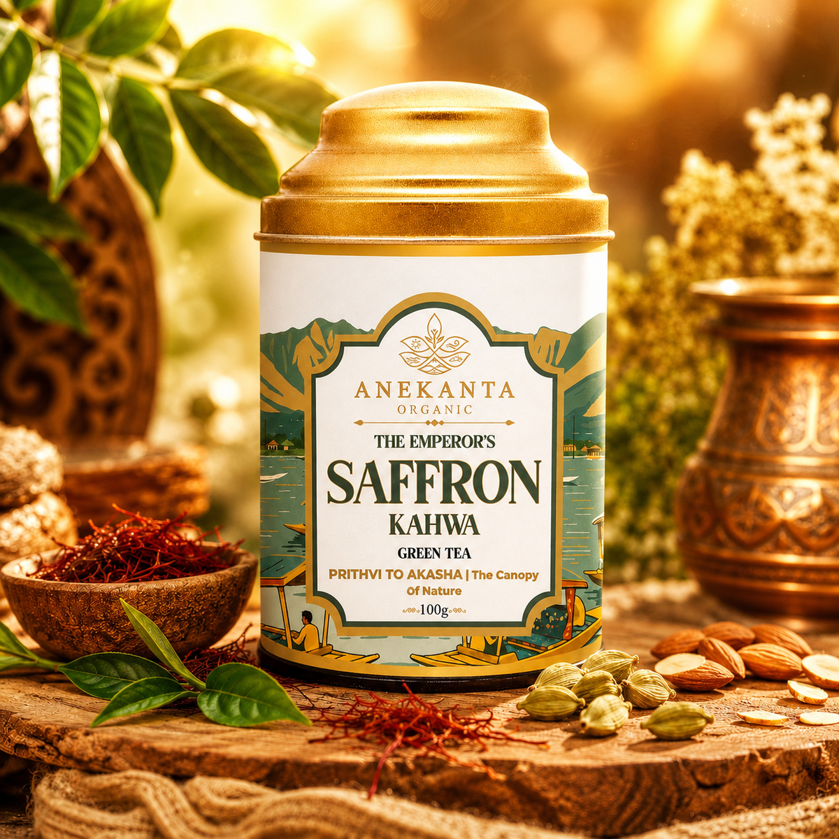 Kashmiri Saffron Kahwa Green Tea - THE EMPEROR'S KAHWA