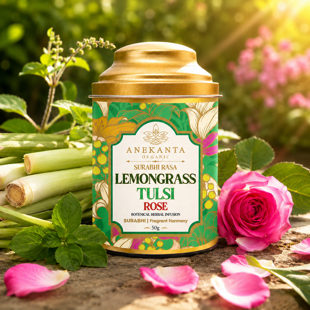 Lemongrass, Tulsi & Rose Botanical Infusion - SURABHI RASA