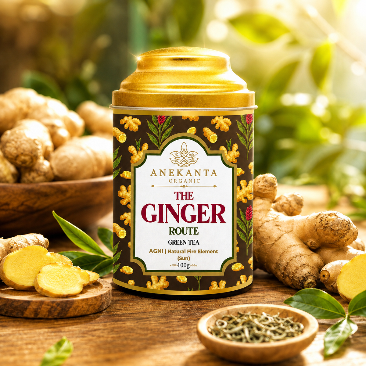 Ginger Green Tea - THE GINGER ROUTE