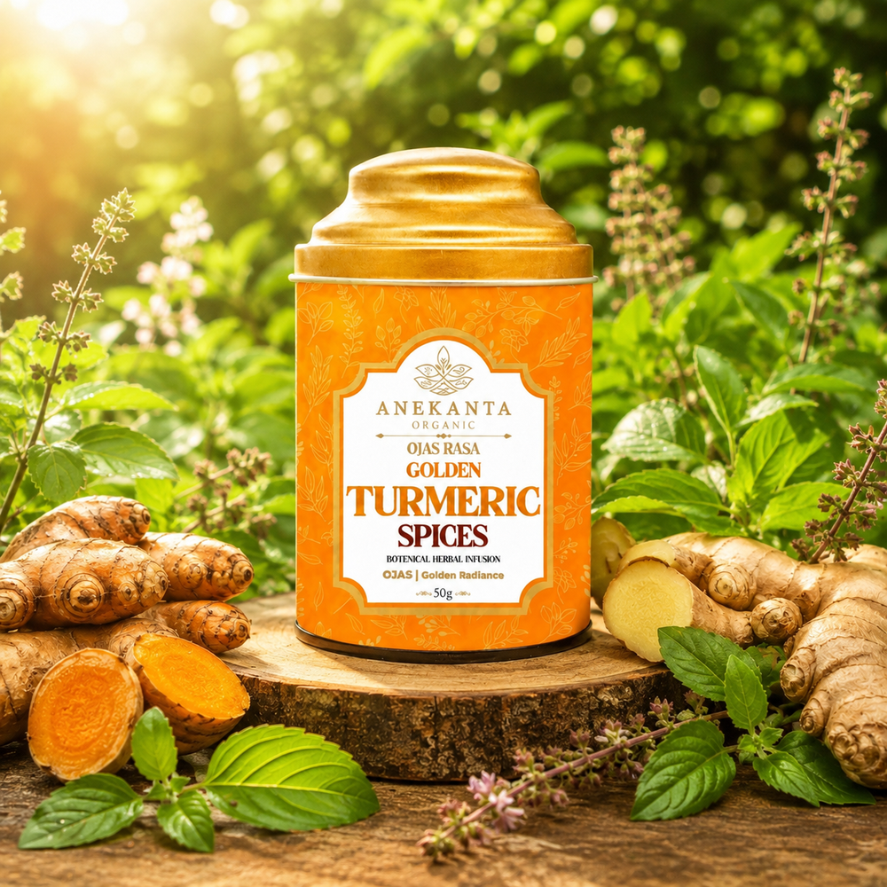 Turmeric, Ginger & Tulsi Botanical Infusion - OJAS RASA
