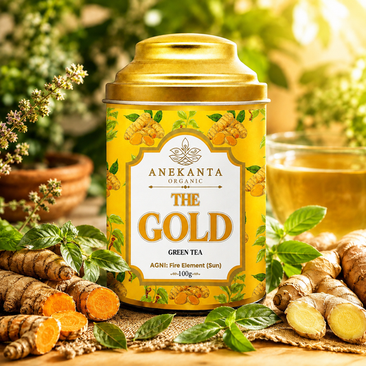 Turmeric, Ginger & Tulsi Green Tea - GOLDEN RESERVE