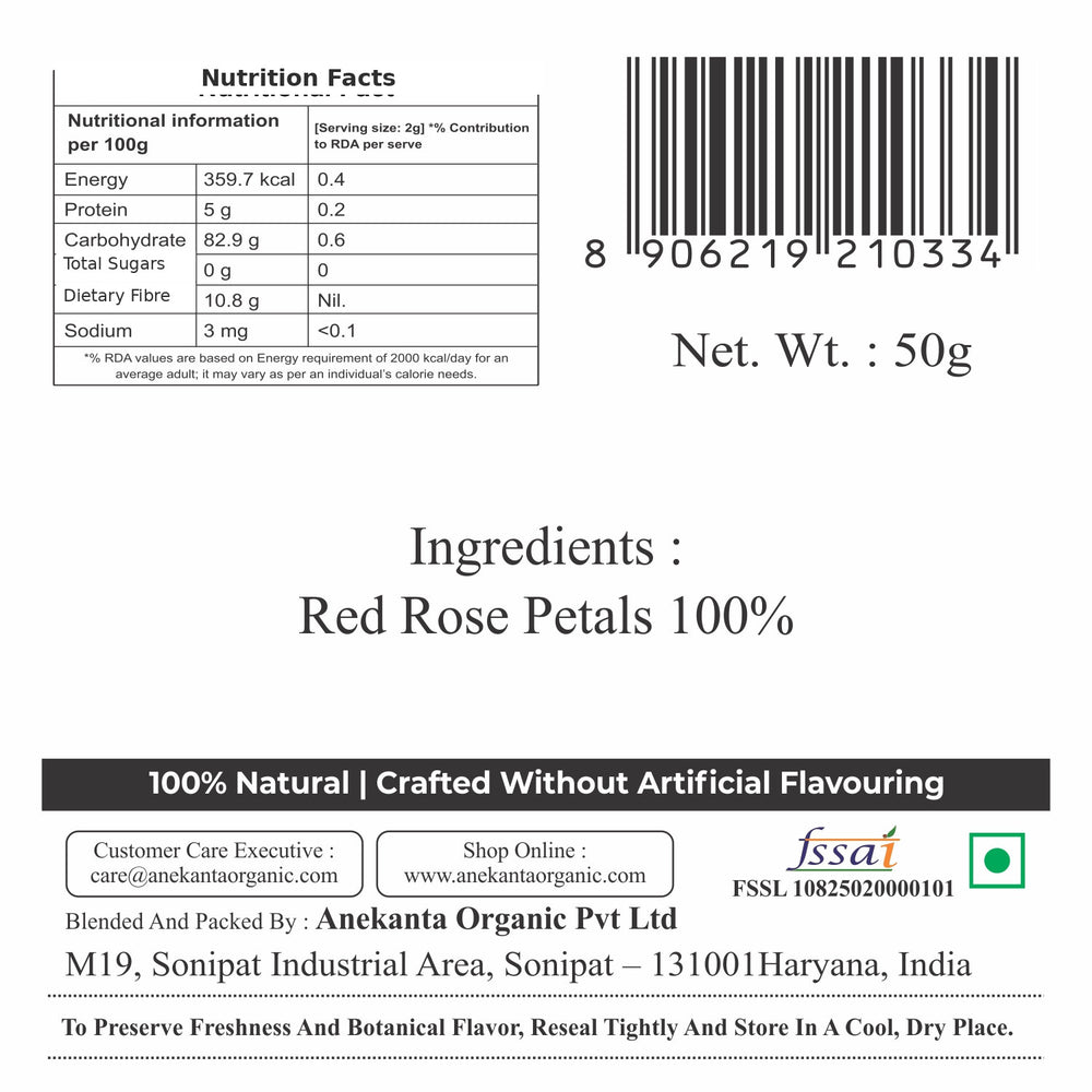 Pure Red Rose Petal Infusion - RAGINI RASA