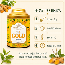 Turmeric, Ginger & Tulsi Green Tea - GOLDEN RESERVE