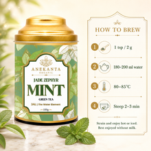 Peppermint & Spearmint Green Tea - JADE ZEPHYR