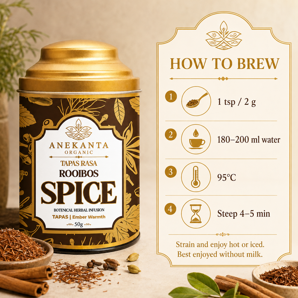 Rooibos & Spice Botanical Infusion - TAPAS RASA