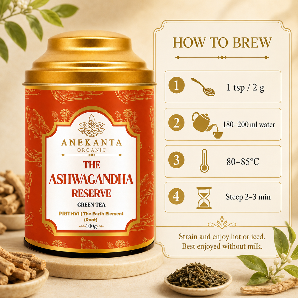 Ashwagandha Green Tea - THE ASHWAGANDHA RESERVE