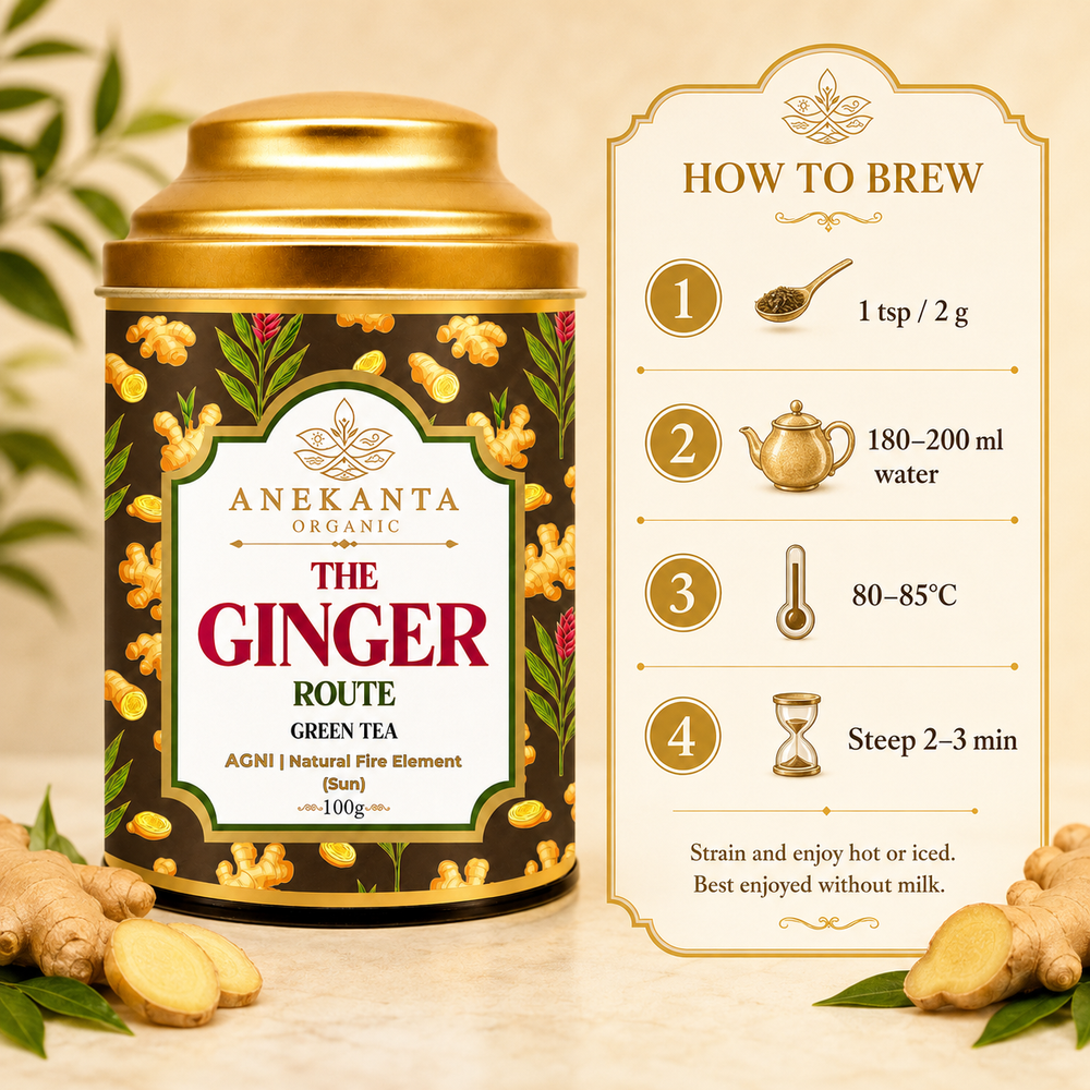 Ginger Green Tea - THE GINGER ROUTE