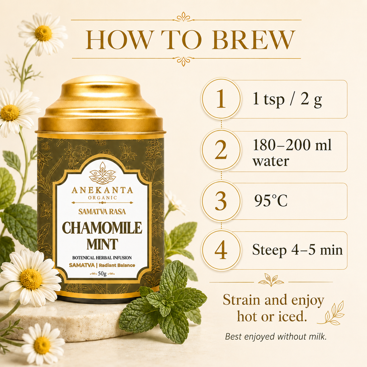 Chamomile & Peppermint Botanical Infusion - SAMATVA RASA