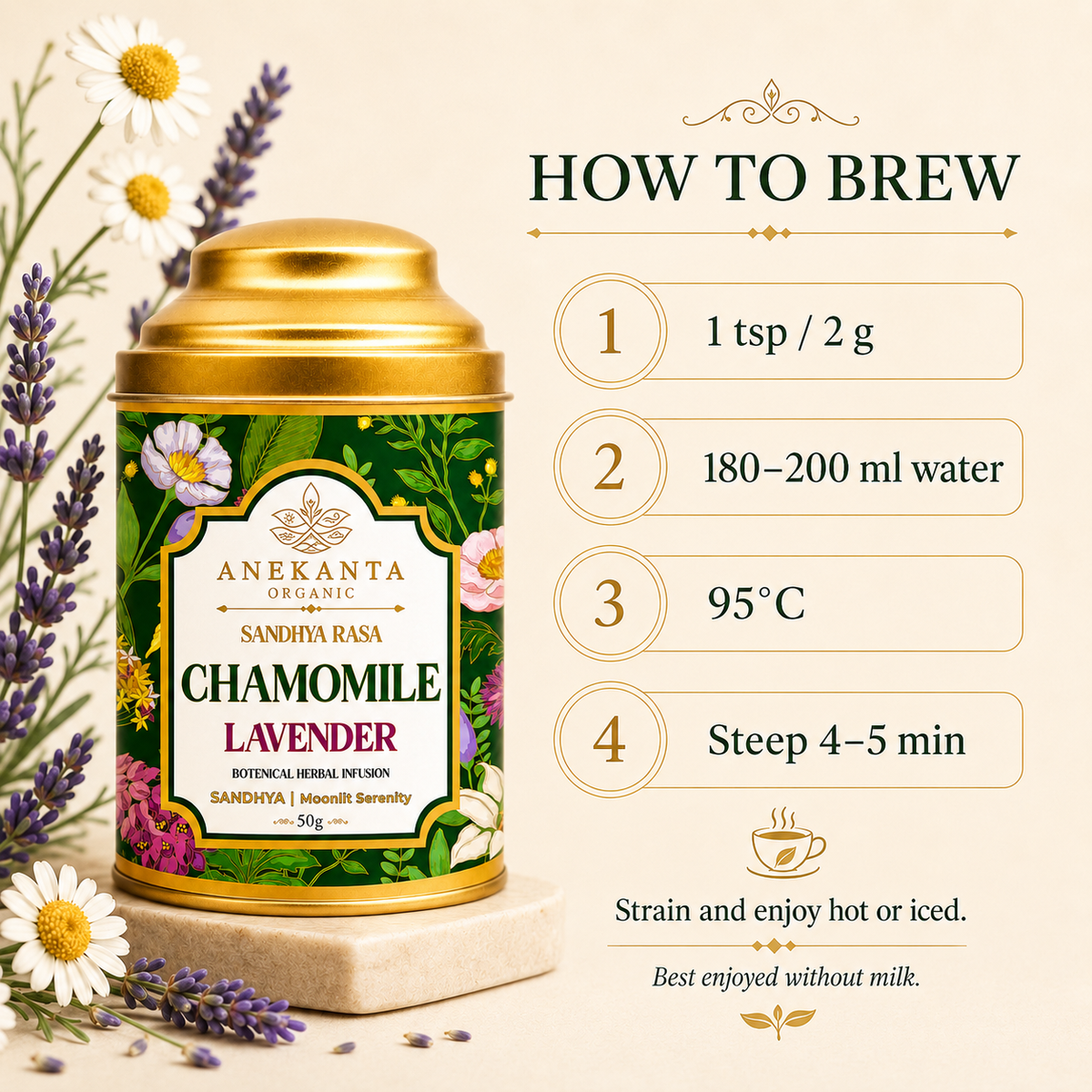 Chamomile & Lavender Botanical Infusion - SANDHYA RASA