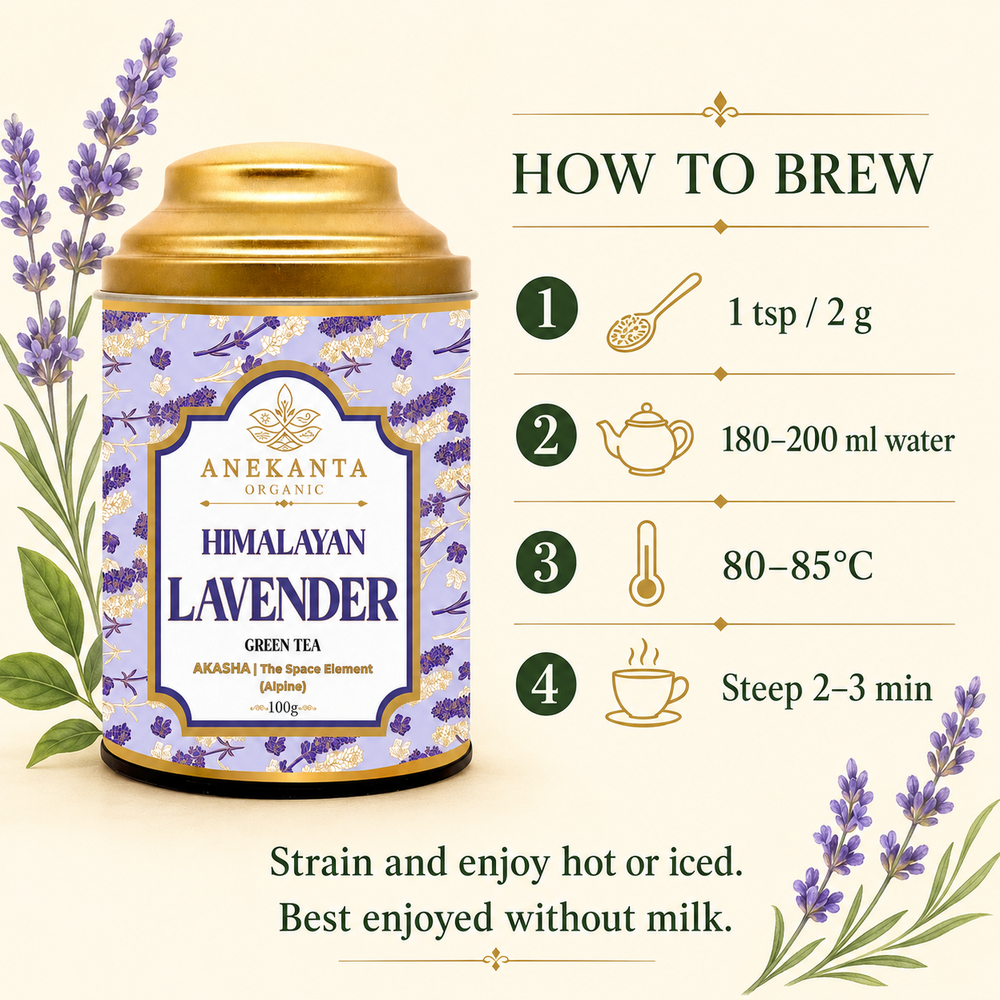 Lavender Flower Green Tea - HIMALAYAN LAVENDER