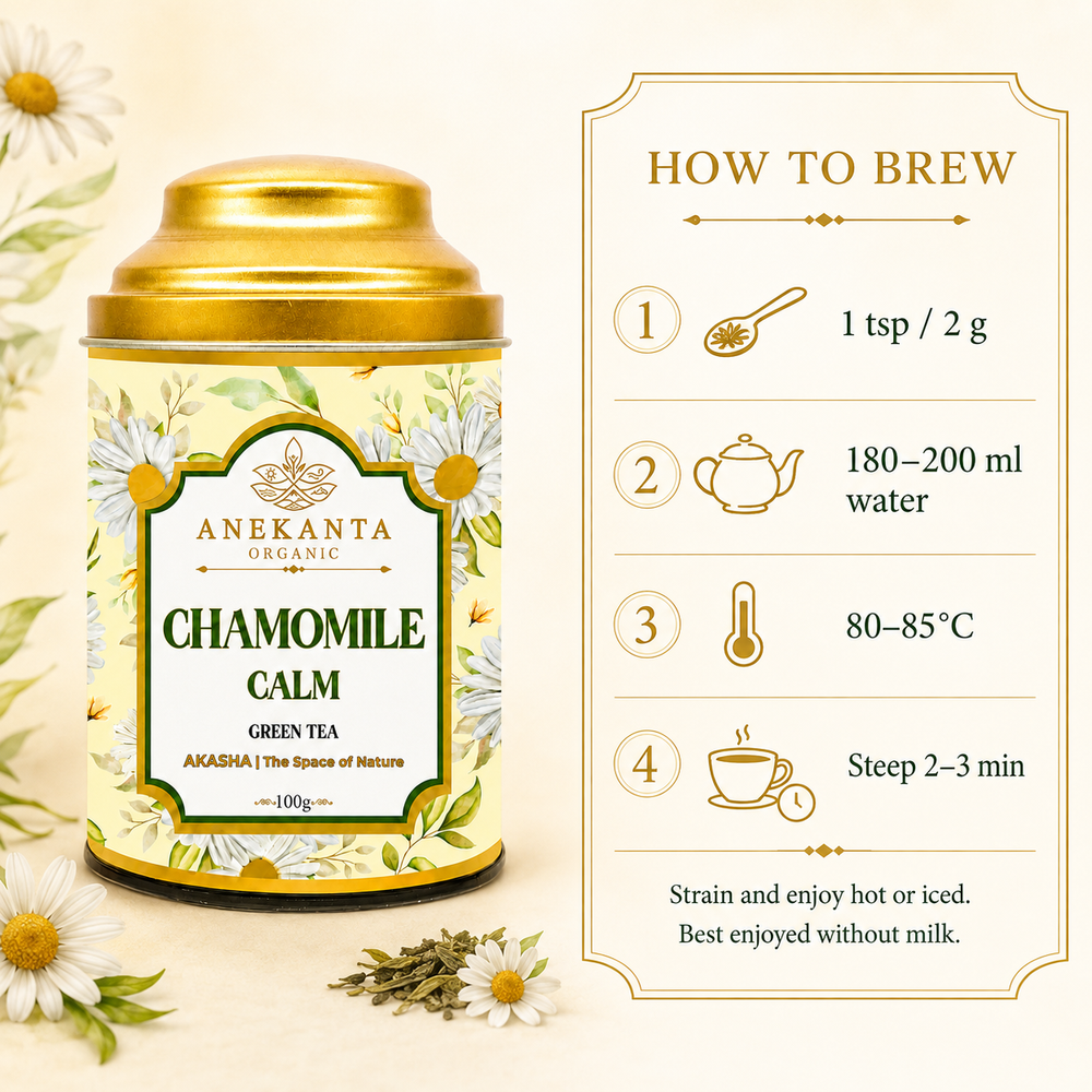 Chamomile Flower Green Tea - AKASHA