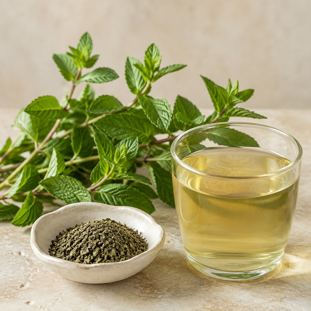 Whole dried spearmint - Anekanta Organic Herbal Library