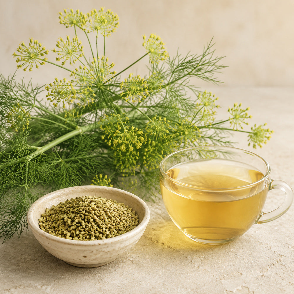 Whole dried fennel - Anekanta Organic Herbal Library