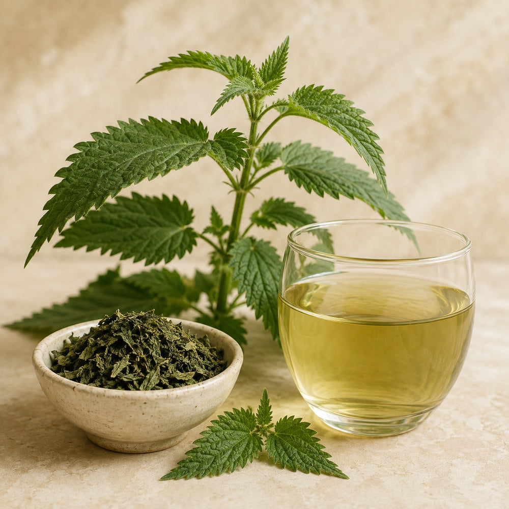 Whole dried wild nettle - Anekanta Organic Herbal Library