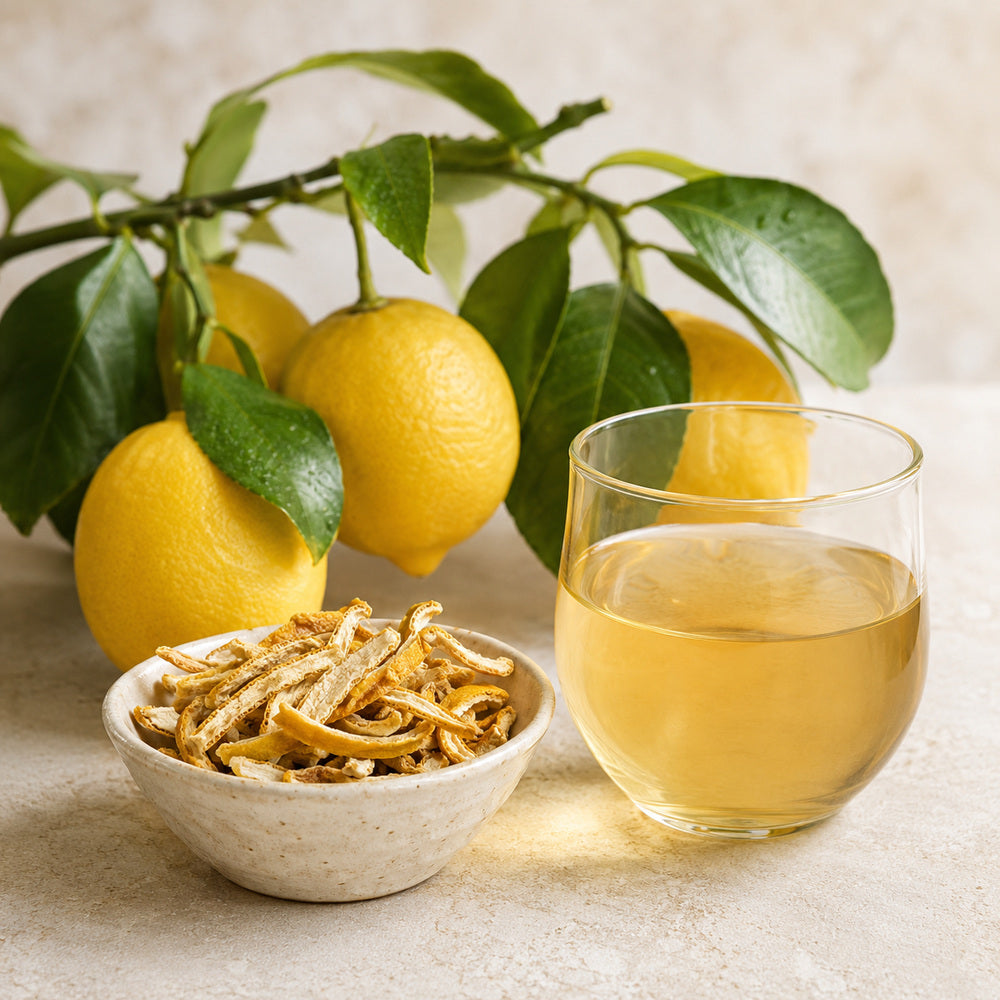 Whole dried lemon peel - Anekanta Organic Herbal Library