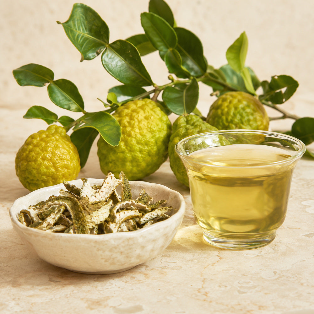 Whole dried bergamot - Anekanta Organic Herbal Library