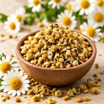 Chamomile Tea Bag Cut
