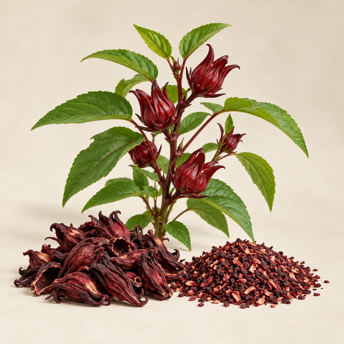 Hibiscus Tea Bag Cut