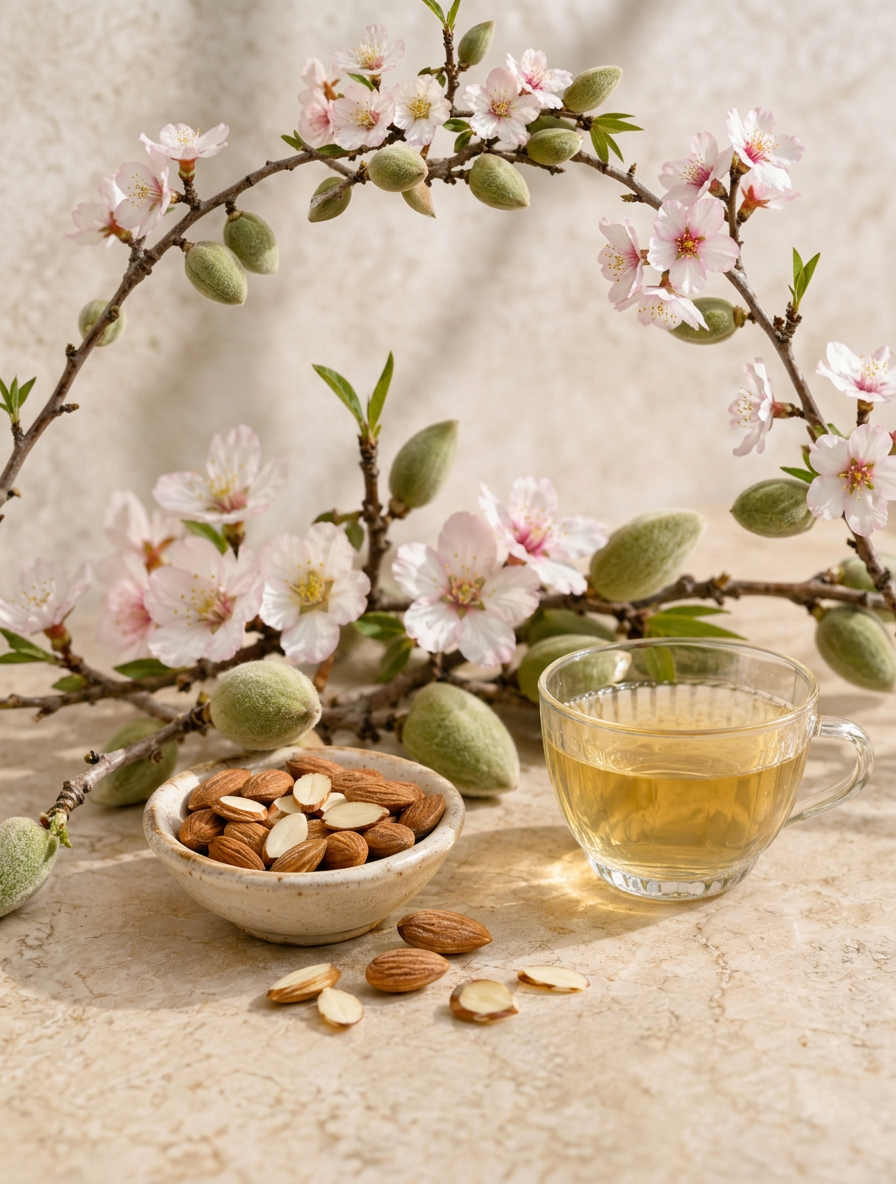 Whole dried almond - Anekanta Organic Herbal Library