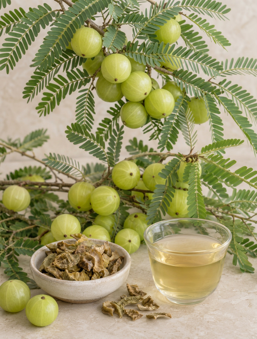 Whole dried amla - Anekanta Organic Herbal Library