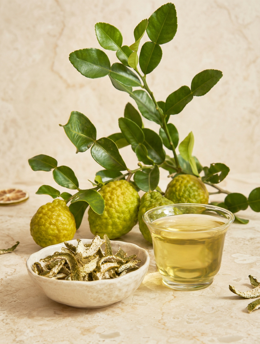 Whole dried bergamot - Anekanta Organic Herbal Library