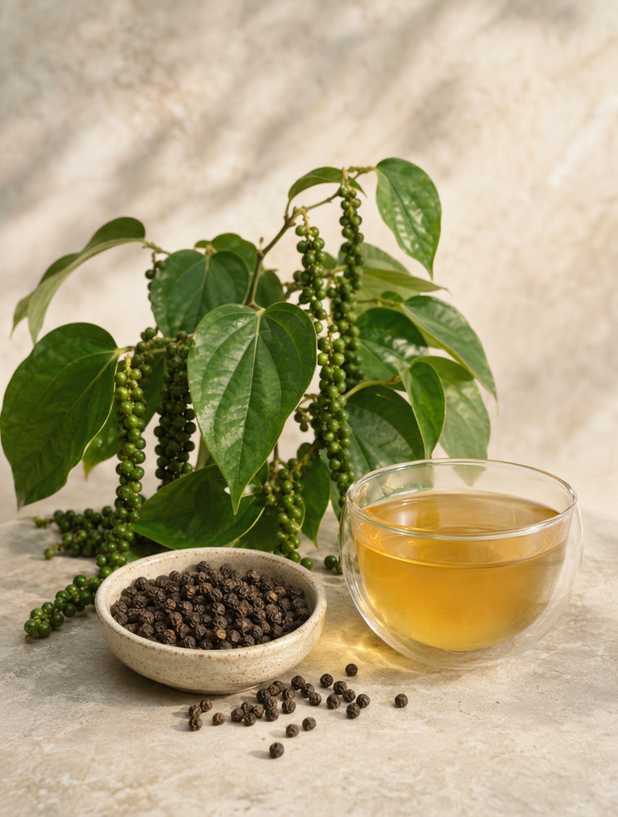 Whole dried black pepper - Anekanta Organic Herbal Library