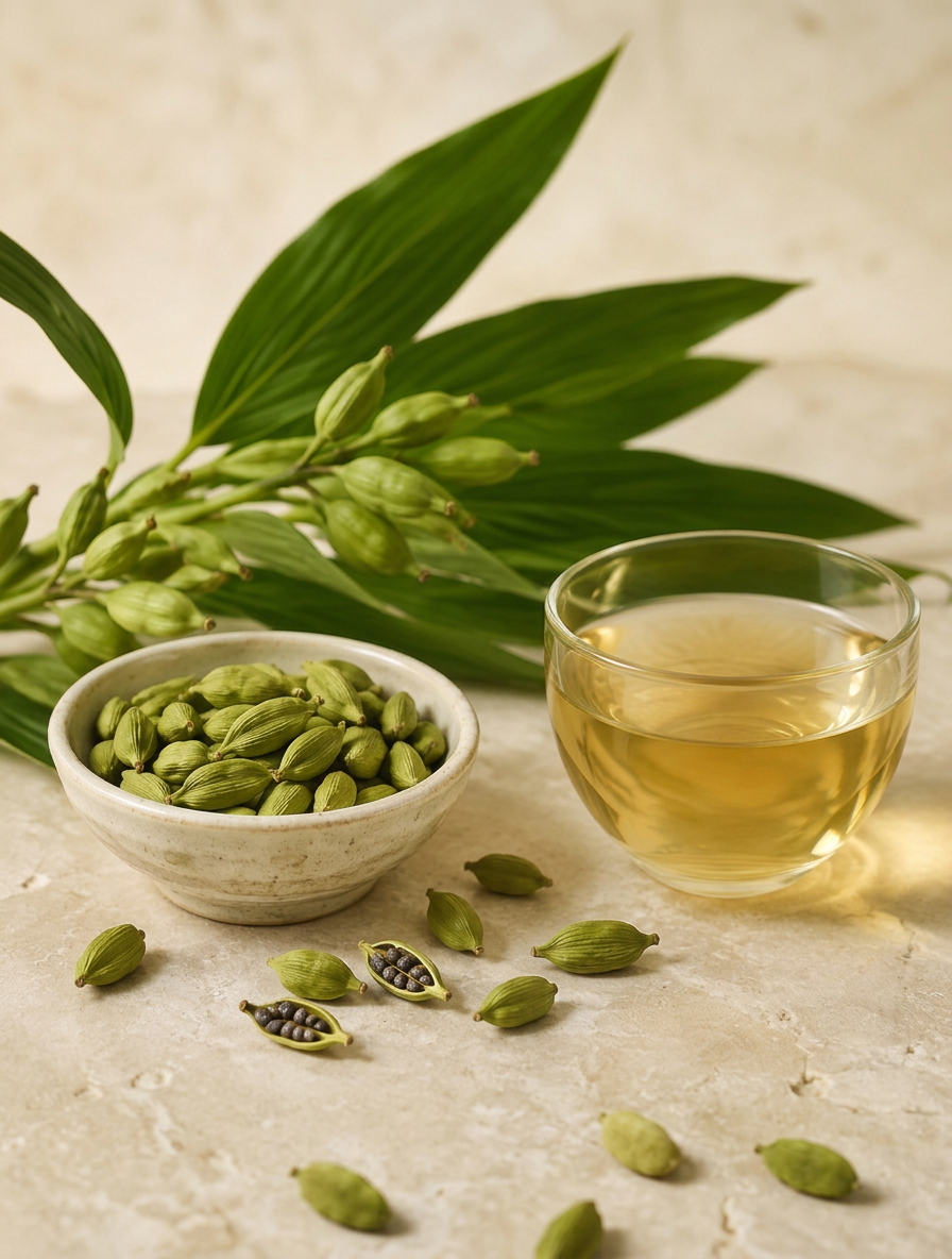 Whole dried cardamom - Anekanta Organic Herbal Library