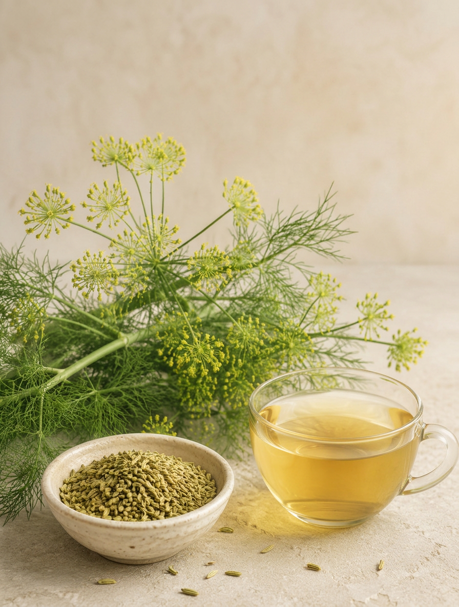 Whole dried fennel - Anekanta Organic Herbal Library