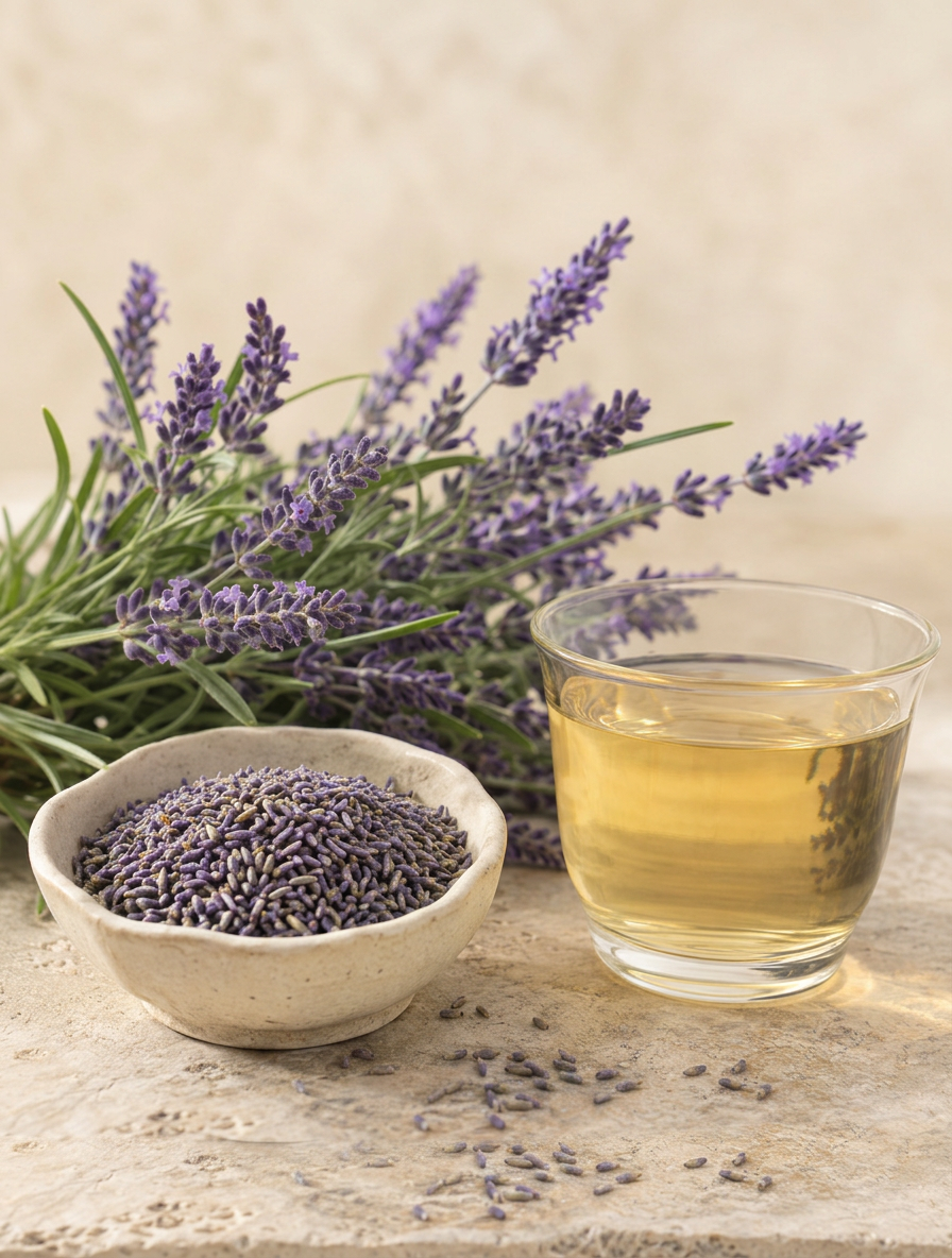 Whole dried lavender - Anekanta Organic Herbal Library