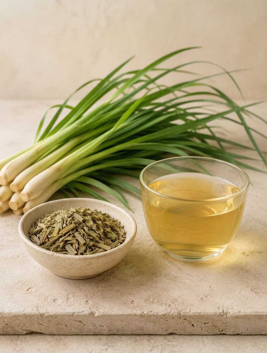 Whole dried lemongrass - Anekanta Organic Herbal Library