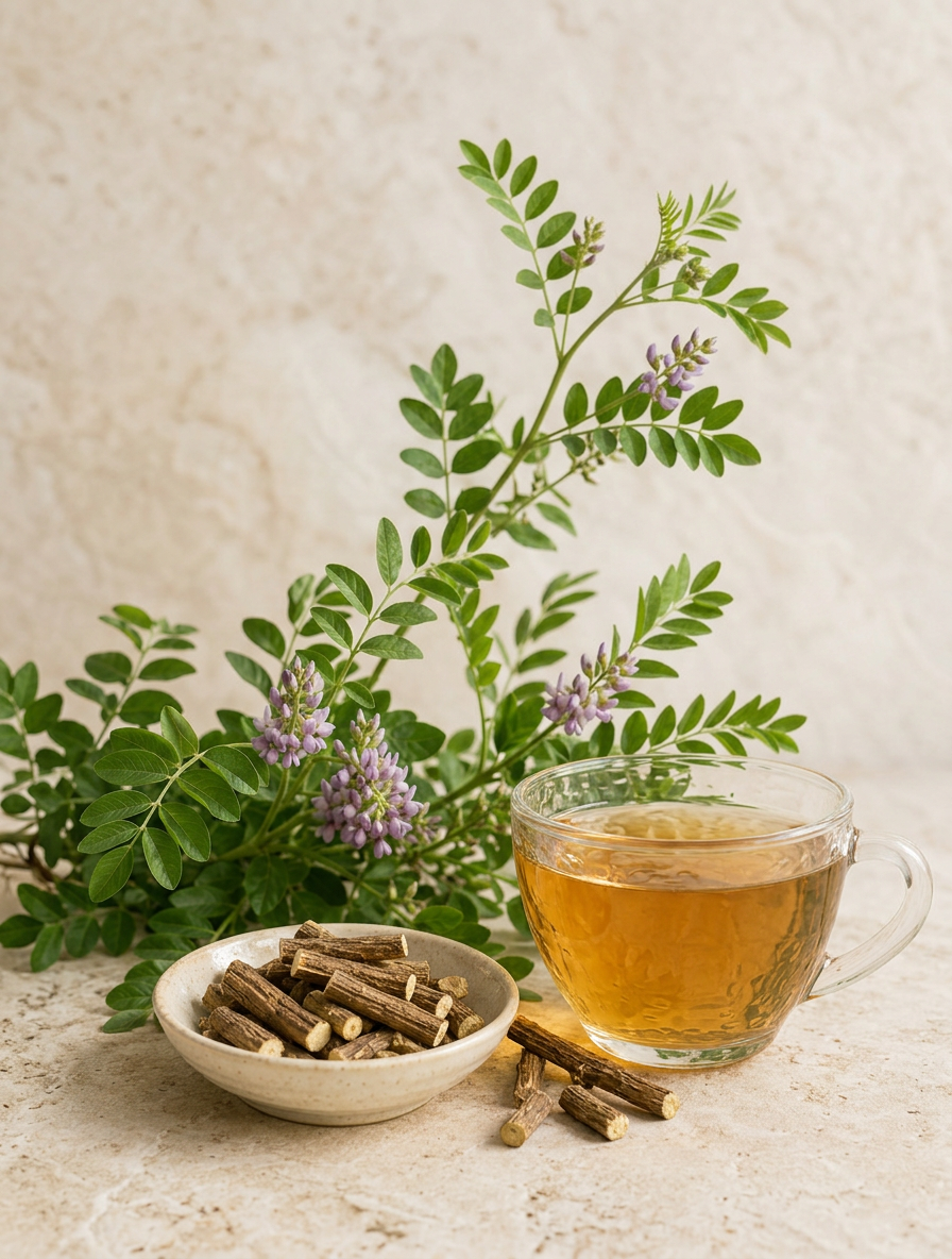 Whole dried mulethi - Anekanta Organic Herbal Library