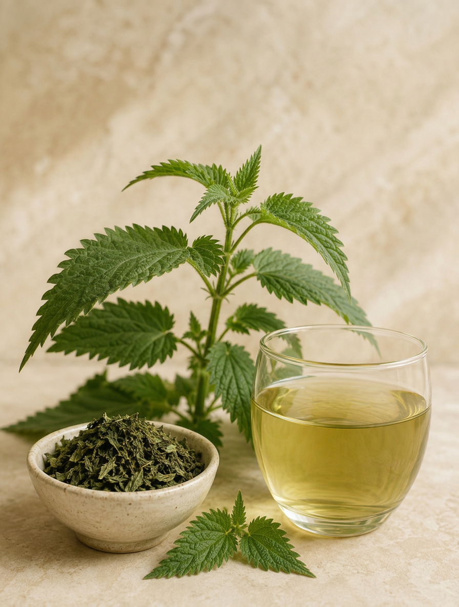Whole dried wild nettle - Anekanta Organic Herbal Library