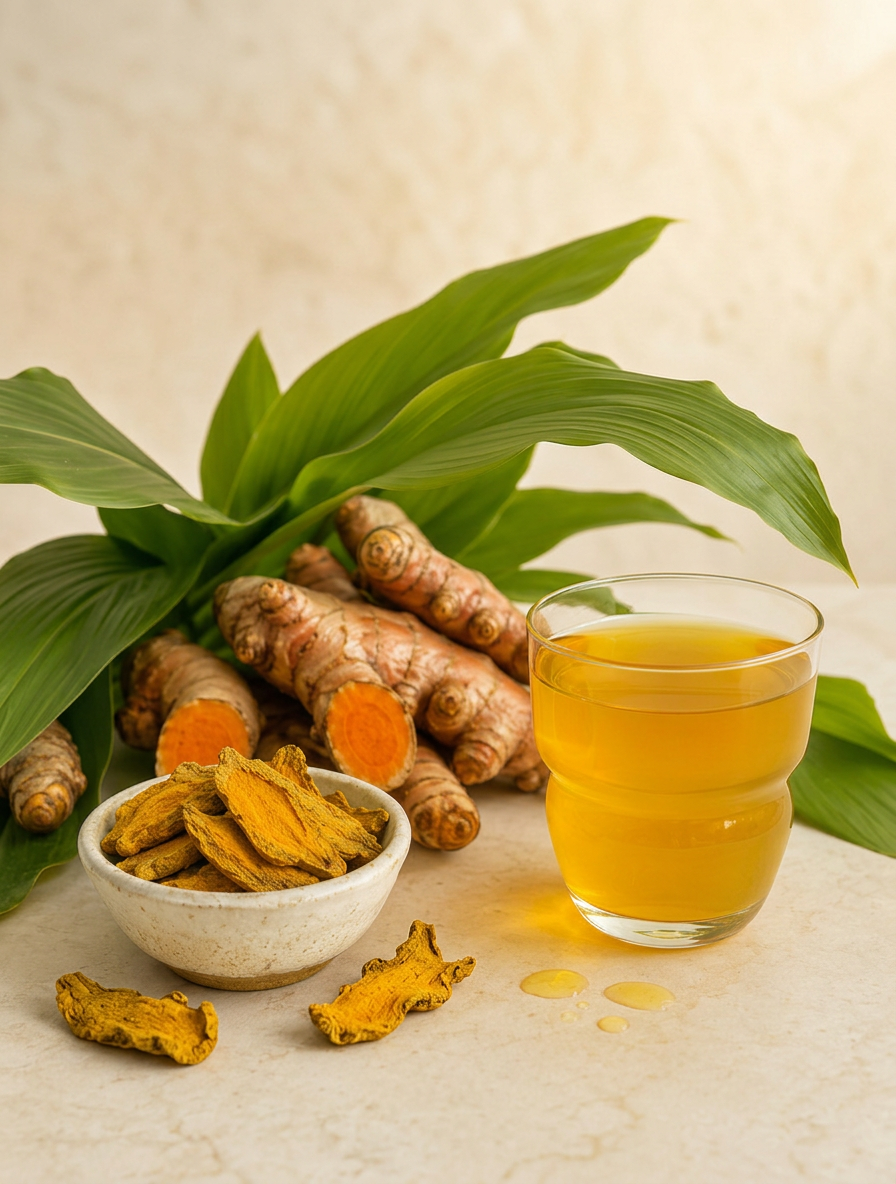 Whole dried turmeric - Anekanta Organic Herbal Library